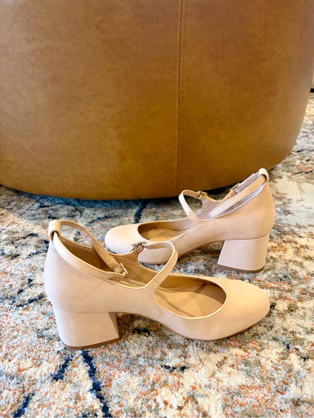 Gianni Bini Leather Ankle-Strap Heels - Picture 4 of 8